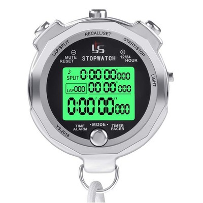 Stoppuhr, 1/1000 Sekunden Precision 100 Stück Speicherdaten LCD Elektronische...