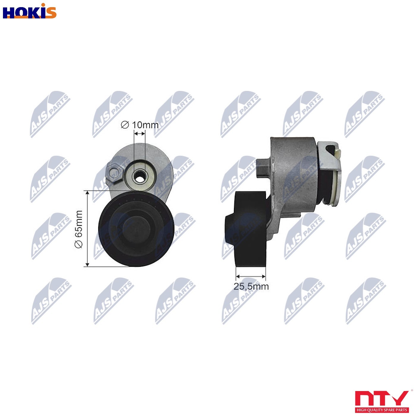TENSIONER PULLEY VRIBBED BELT RNK-RE-019 FOR RENAULT CLIO/II/Hatchback/Van 1.5L - Image 8