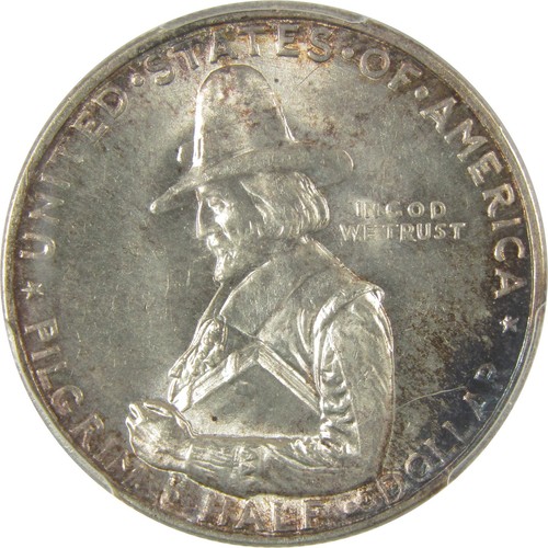 Pilgrim Commemorative Half Dollar 1920 MS 64 PCGS Silver SKU:I19886 - Picture 3 of 4
