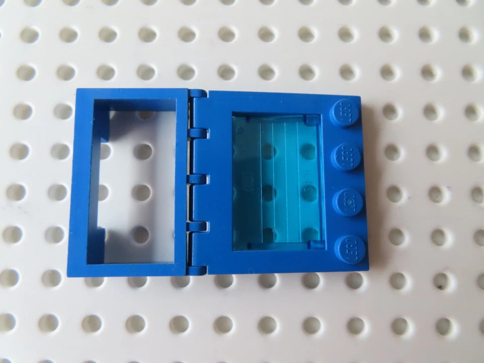 Lego 1 x kpl. Autodach Sonnendach 2349 4214 blau 4x4 Scheibe tr.  dunkelblau - Bild 1 von 1