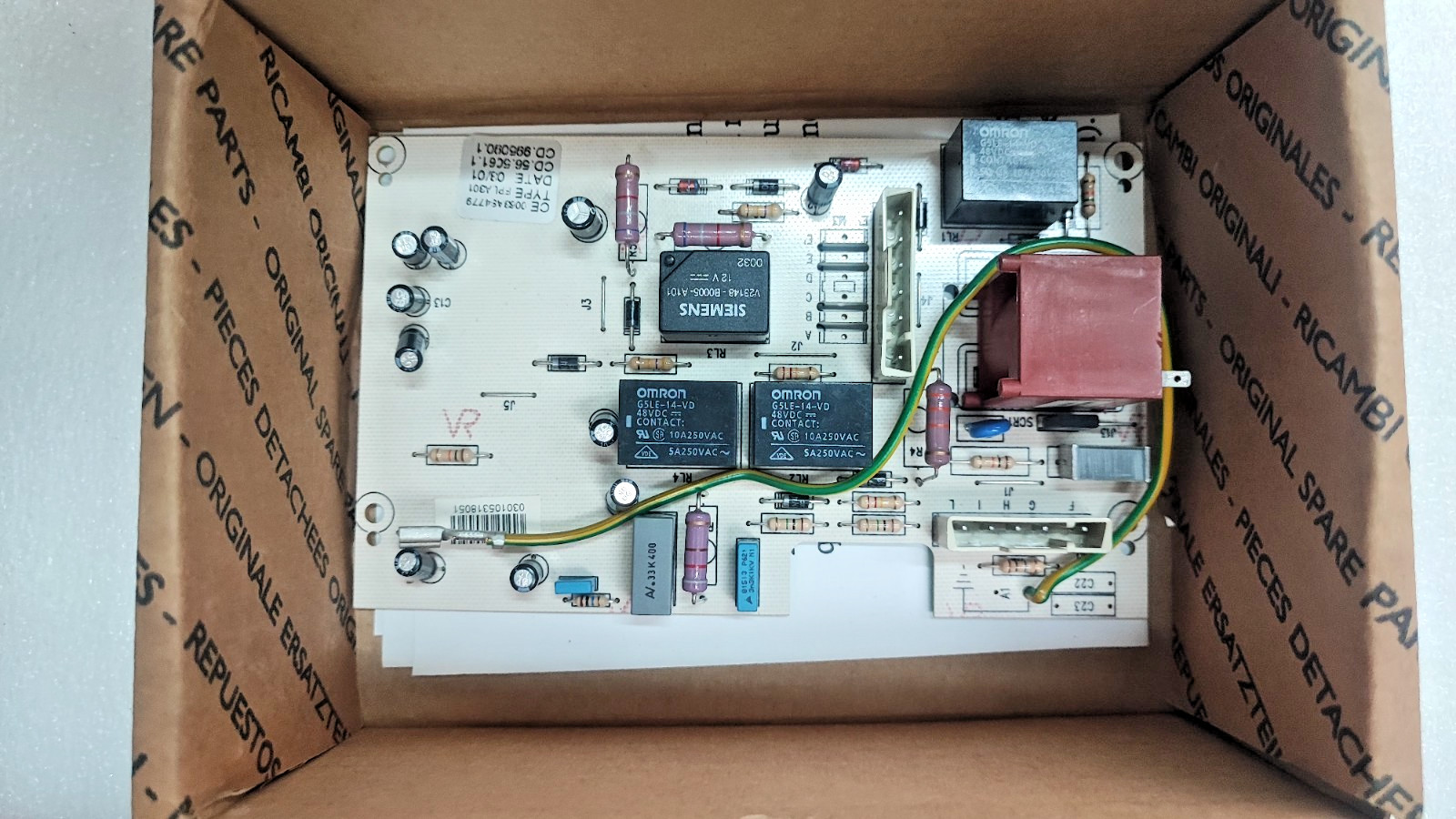 Circuit imprimé SX5650610 Chappée pour régulation d'ionisation standard