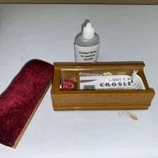 Crosley Record Cleaning Kit Vinyl LP Care Cleaner Brush with Fluid + (3) Stylus