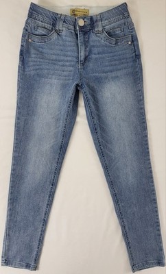 Democracy Ab Technology Jeans Size 4 Womens Blue Light Wash Stretch Tapered