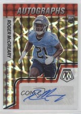 2022 Mosaic Rookie Choice Fusion Red & Yellow Prizm Roger McCreary Auto rp9