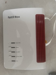 FRITZ!Box 7530 AX DSL WLAN Router 1800 Mbit/s 4x LAN Gigabit Weiß/Rot