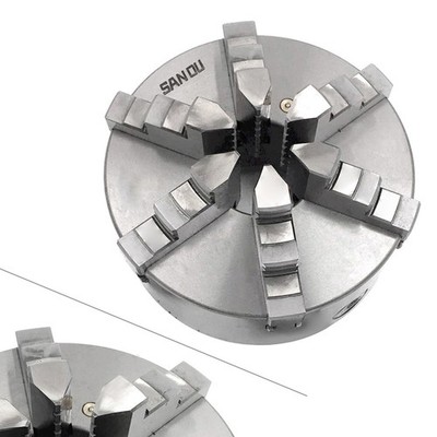 K13 250mm 10'' 6 Jaw Lathe Chuck Self-Centering For CNC Drilling Milling Machine