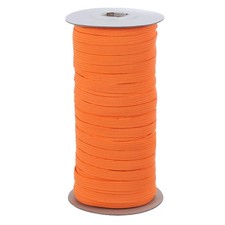 Elastic Bands 1/4 Inch x 50 Yards Stretch Flat Elastic Cord, Orange