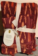 Threshold 6pc Modern Bath Towels, Hand Towels,  Washcloths Set New