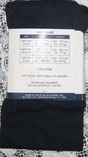 New Hanes Opaque Classic Navy Blue Women's Tights Sz AB 95-145 LBS Made in USA ~