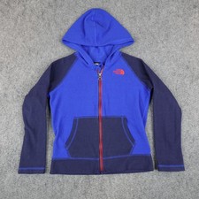 The North Face Jacket Youth 6 Years 6T Blue Full Zip Fleece Boys Hoodie Kids