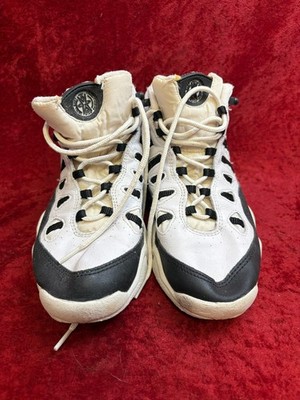 Vintage Nike Air Web Lite 171048-101 White Black Women s Mid Sneakers Size 9