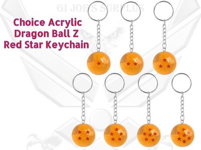 NEW Choice of Dragon Ball Z DBZ NEW Red Star Acrylic Keychain