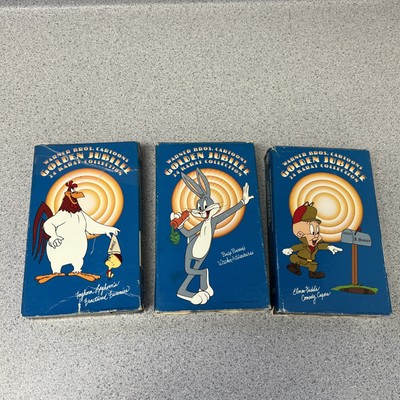 Warner Brothers Cartoons Golden Jubilee 24K Collection Betamax Lot Of 3