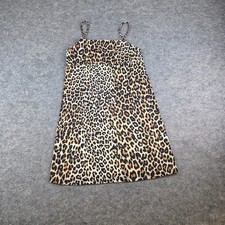 Zara Trafaluc Dress Women's Leopard Print Size 18 Thin Straps Short Mini C-364