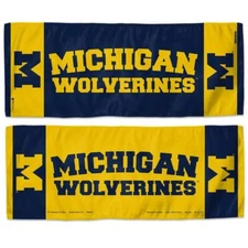 Michigan Wolverines 12x30 Cooling Towel [NEW] NCAA Wrap Cold Cool Hot