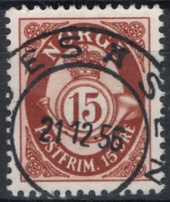 1412 Norway  1950-52, NK 390, SON Gjesåsen 21-12-56 (HE)