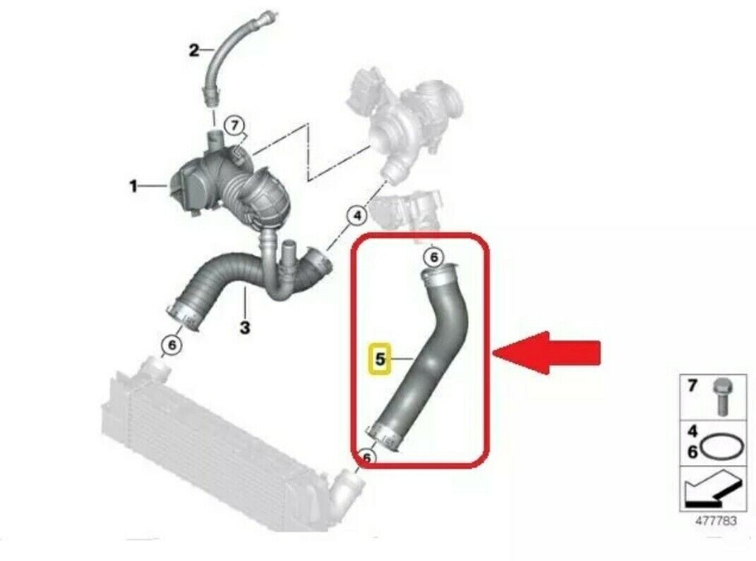 LLS-GERMANY 2x Ladeluftschlauch Für BMW 1er F20 118d 120d 125d