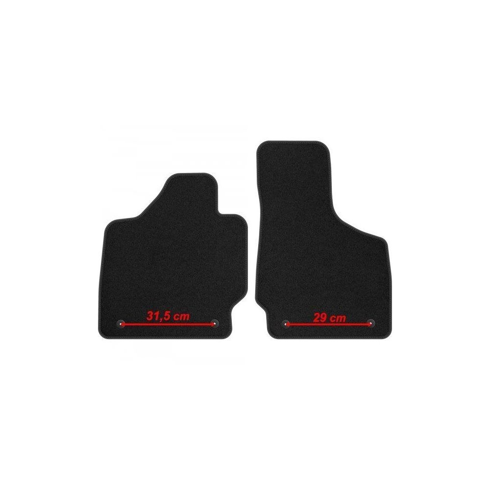 Tapis de sol velours Audi TT 8J moquette sur mesure cuir bleu 2006-2014