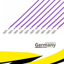 10er Set - MQS Quadlok Fakra Buchse Kontakt FLRY Kabel Leitung 0,50mm&sup2; VIOLETT