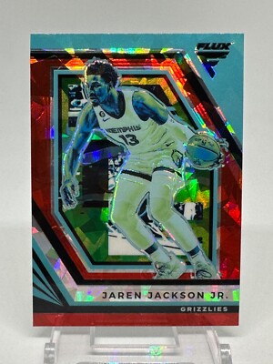 2022 Panini Flux #157 Jaren Jackson Jr Red Cracked Ice Grizzlies Basketball