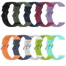 22MM Silicone Strap Band w/ Stainless Steel Buckle for HUAWEI Watch4/ Watch4 Pro