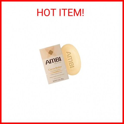 Ambi Skin Care Cleansing Bar Soap with Cocoa Butter To Restore Skin's