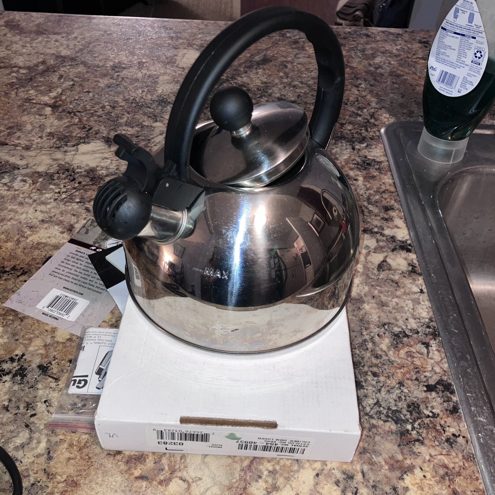 Primula Stewart Whistling Stovetop Tea Kettle Food Grade Stainless