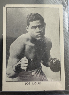 Joe Louis Rookie Card 1935 Amalgamated Press Boxing Joe Louis Rookie HAND CUT | eBay