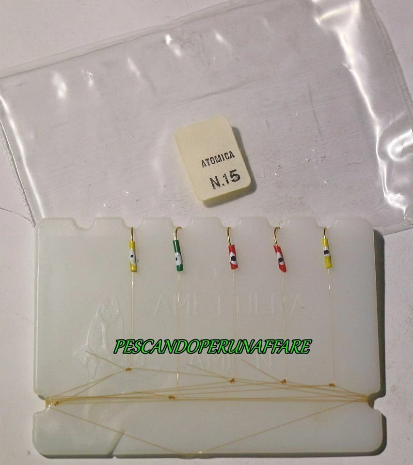 ATOMICA scoubidou 5 ami microardiglione col.oro cm.1.00 coregone lavarello trota - Immagine 2 di 3