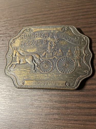 America's Heroes BOSTON Fire Department Belt Buckle