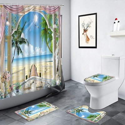 Non Slip Rugs Mat Toilet Cover, Croscill Shower Curtain Sets With Rugs
