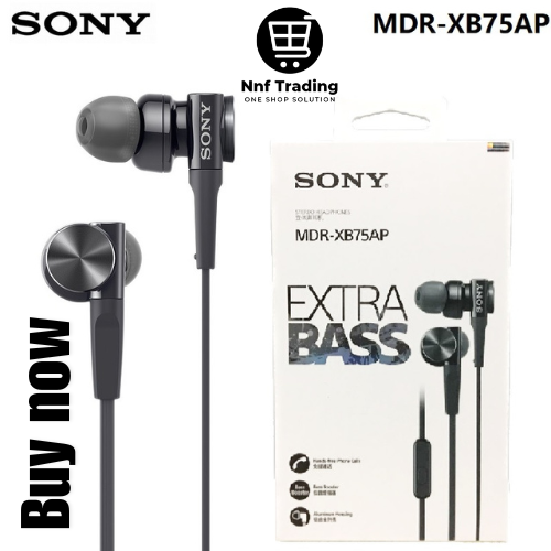 SONY MDR-XB75AP MDR-XB55 In-Ear Extra Deep Bass Headphones 3.5mm Wired Stereo