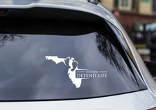 Florida Defend Life Vinyl Cut-Out Pro-Life Vinyl Cut-Out Sticker