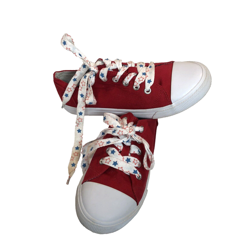 Cat & Jack Girl's Size 4 Red Athletic Tennis Shoe with Stars