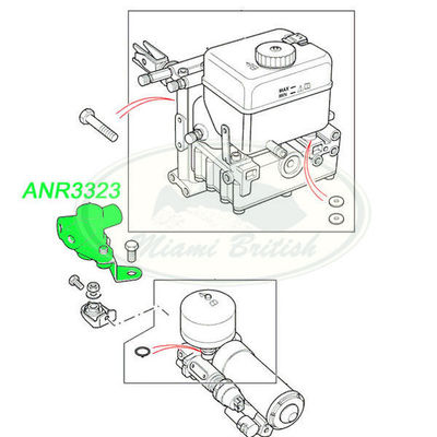Land Rover Range P38 ANR3323 ABS Brake Pressure Valve | Front