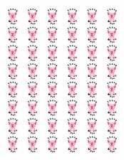 48 THANK YOU PIG ENVELOPE SEALS LABELS STICKERS 1.2" ROUND 