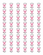 48 THANK YOU PIG ENVELOPE SEALS LABELS STICKERS 1.2" ROUND !