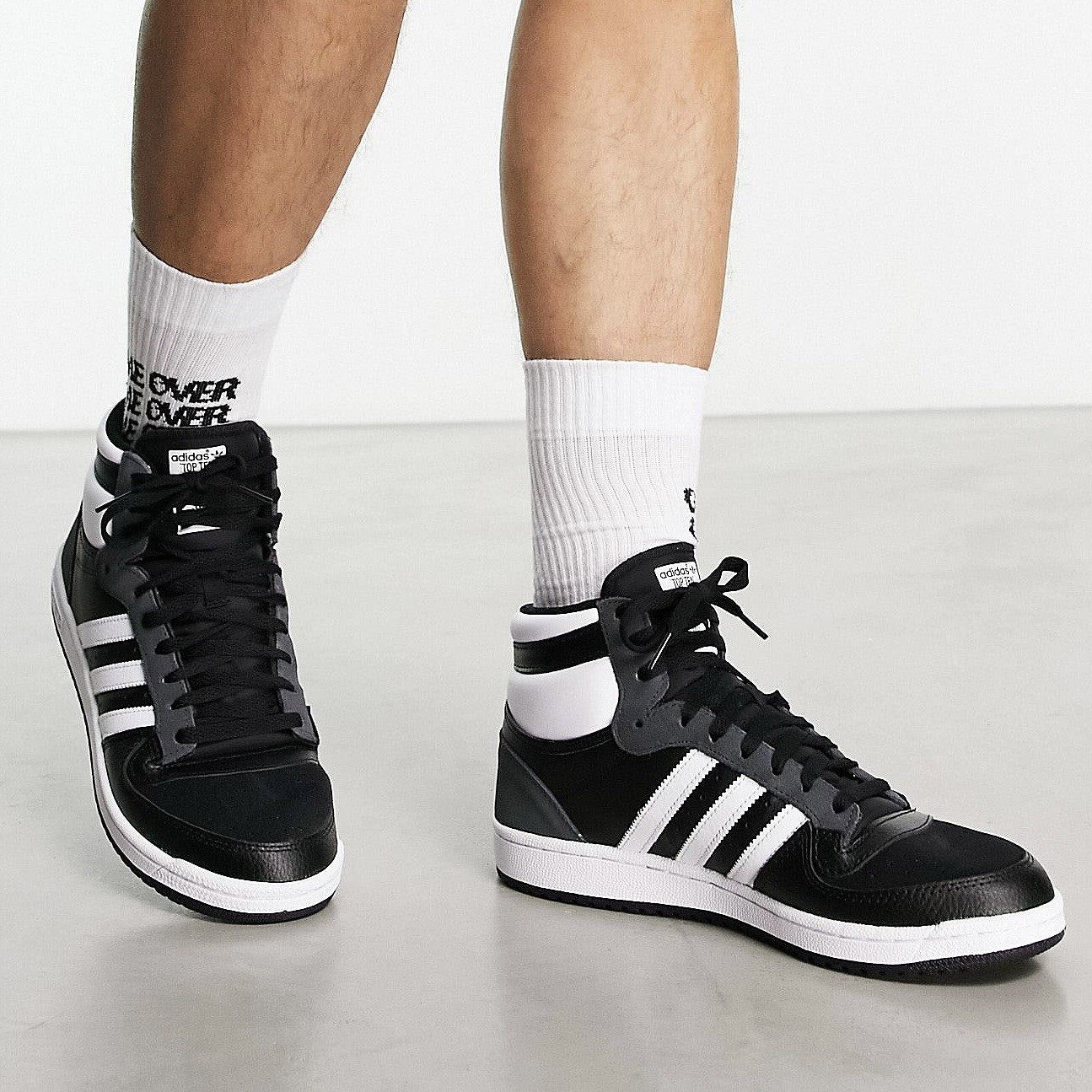 Мужские баскетбольные кроссовки Adidas Originals, входящие в десятку лучших, черные кроссовки #742