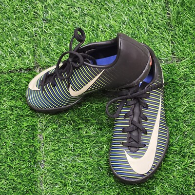 Nike Jr. MercurialX Victory VI Turf Kids Soccer Shoes Black-Blue