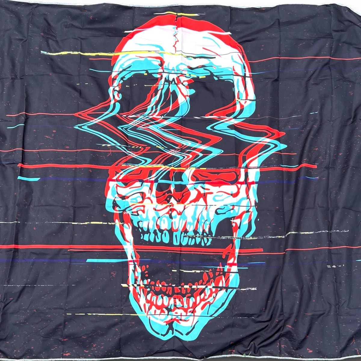 Digital skull tapestry sales