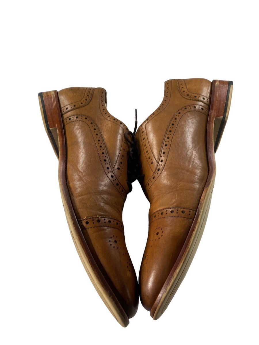 Warfield & Grand Wingtip Brogue British Tan Leather Oxford Dress Shoes 11.5M Warfield & Grand | Shoes | Warfield Grand Wingtip Brogue  main image 3