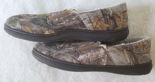 Realtree ~ Zapatillas para hombre ~ Talla 7-8 ~ Camuflaje ~ Espuma viscoelástica ~ Micro gamuza - Imagen 3 de 6