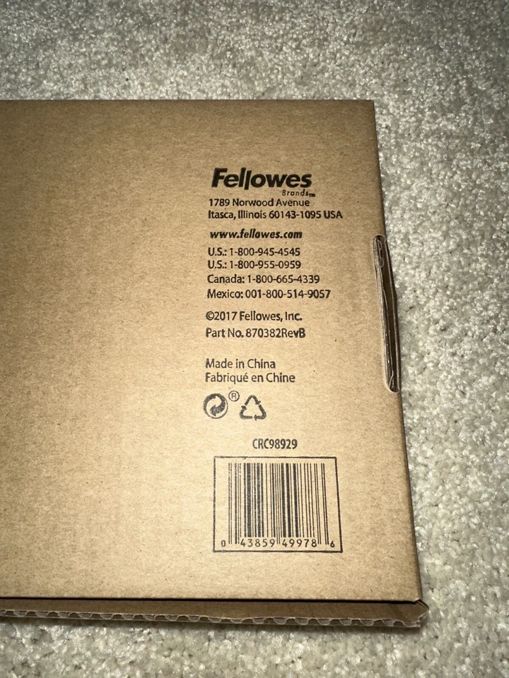 Keyboard Antimicrobial Protection Fellowes Microban Basic 104 USB QTY:5 LOT - Image 4 of 4