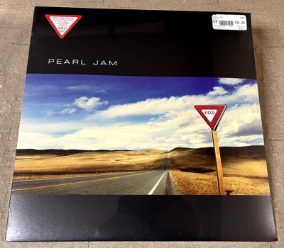 PEARL JAM Yield LP Vinyl 2016 Die Cut Cover Yield Sign 150G Sticker Vedder NEW