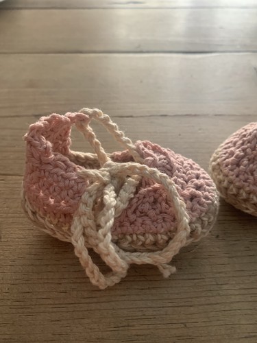 Patucos Bebé Sandalia Esparteña 3/6 Meses Zapato Alpargata Recién Nacido Rosa - Imagen 4 de 6