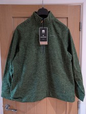 Image of Craghoppers Stromer Mens 1/2 Zip Dark Green Fleece Jacket Size XXL BNWT 2XL