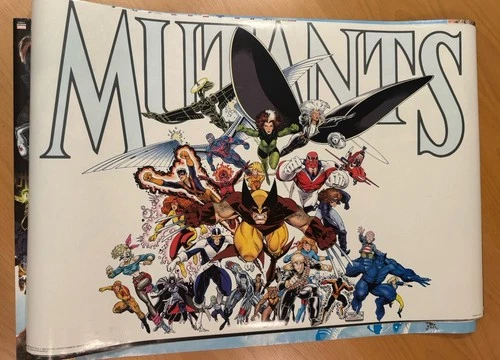 MUTANTS X-Men Poster 24x36 Marvel Comics Art Print Vintage 1990s