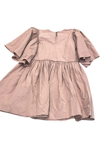 CHRISTINA ROHDE GIRL'S DRESS DUSTY ROSE FLUTTER FLARE SHORT SLEEVE SZ 12 - Picture 6 of 8