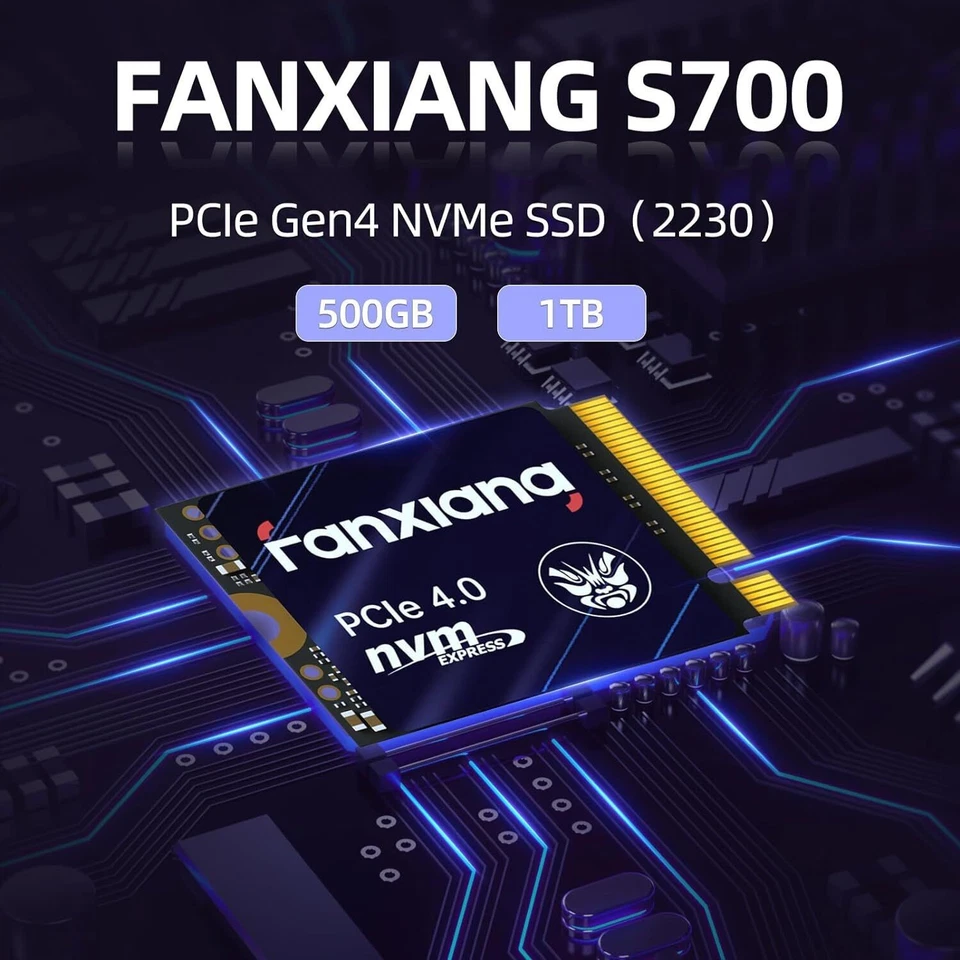 Fanxiang PCIe Gen4 Interne SSD 2TB Gaming Festplatte M.2 2230 Solid State Drive - Bild 3 von 4