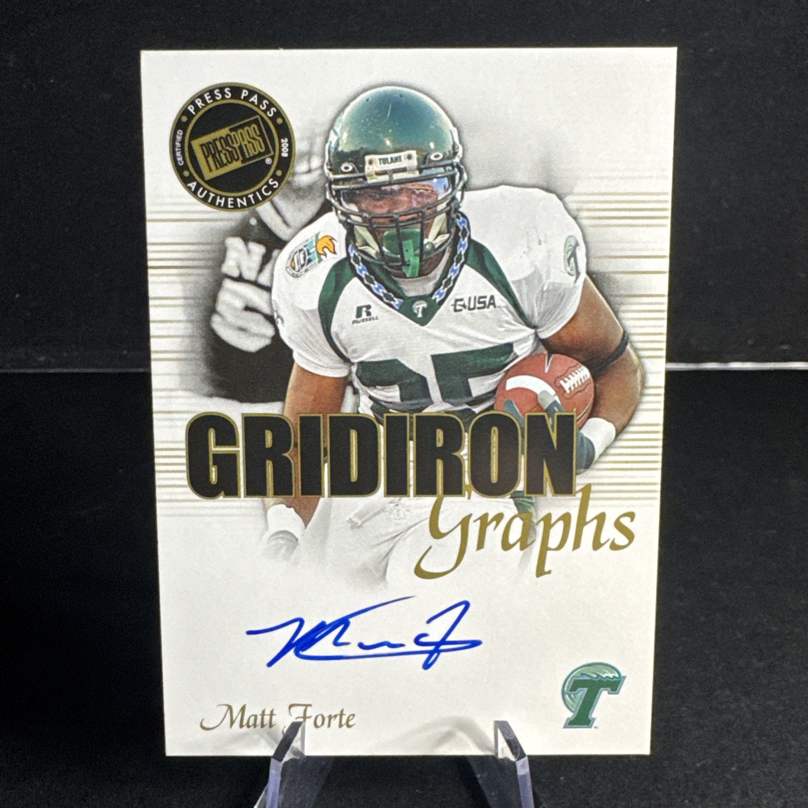 Matt Forte Press Pass Se Gridiron Graphs #GGMF2 Base